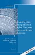 Measuring Glass Ceiling Effects In Higher Education